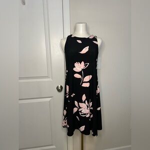 Lauren Ralph Lauren Black Floral Shift Dress Size 4